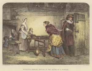 Royalistes cherchant refuge dans la maison d